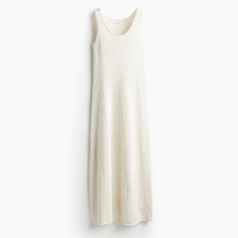 H&M Premium Collection Silk Blend Knitted Sleeveless Maxi Dress Medium - Picture 2 of 7